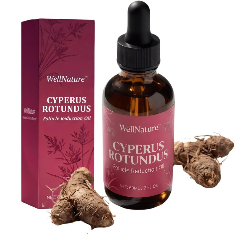 IT'S GIVING GLASS SKIN™ Cyperus Rotundus Elixir Oil Unwanted Hair Removal Natural Follicle Reduction Serum with Nutgrass Extract After Wax & Post-Laser Care, Weakens Follicles Hydrates & Smooths Skin