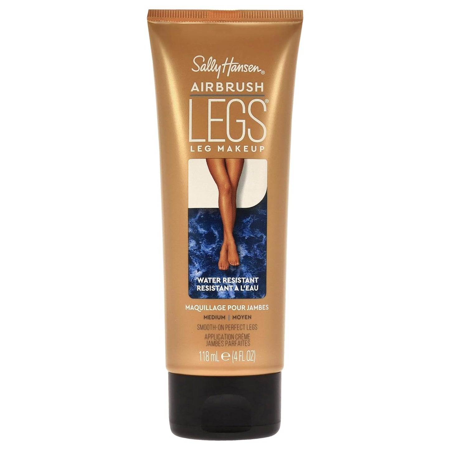 Sally Hansen Airbrush Legs, Leg Makeup Lotion, Deep 4 Oz, Pack of 2