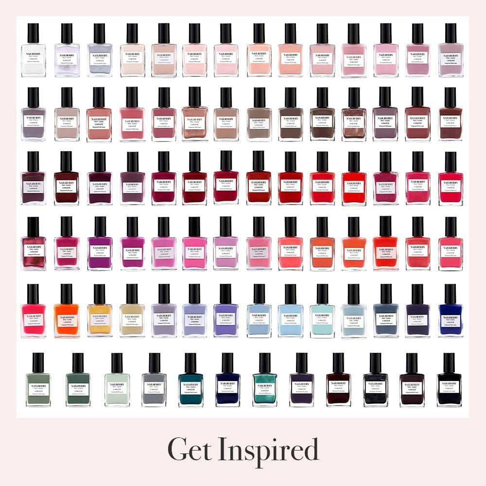 Nailberry L'Oxygéné Oxygenated Nail Lacquer | Honesty | Dark Beige Opaque Nail Polish | UV Protected Long-Wear Nail Polish | 12-Free | Vegan | Certified Halal | Cruelty & Gluten Free | 15 ml