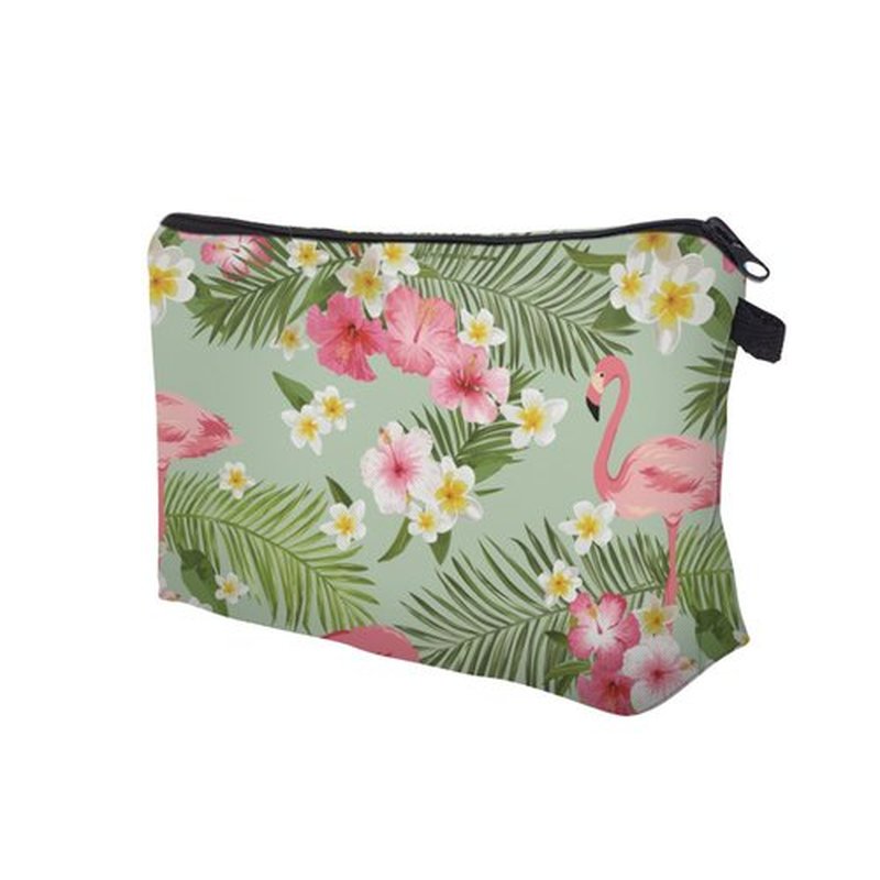 LOOMILOO Cosmetic Bag for Women, Adorable Roomy Makeup Bags Travel Water Resistant Toiletry Bag Accessories Organizer Cute Gifts (turtle flamingo 51055)
