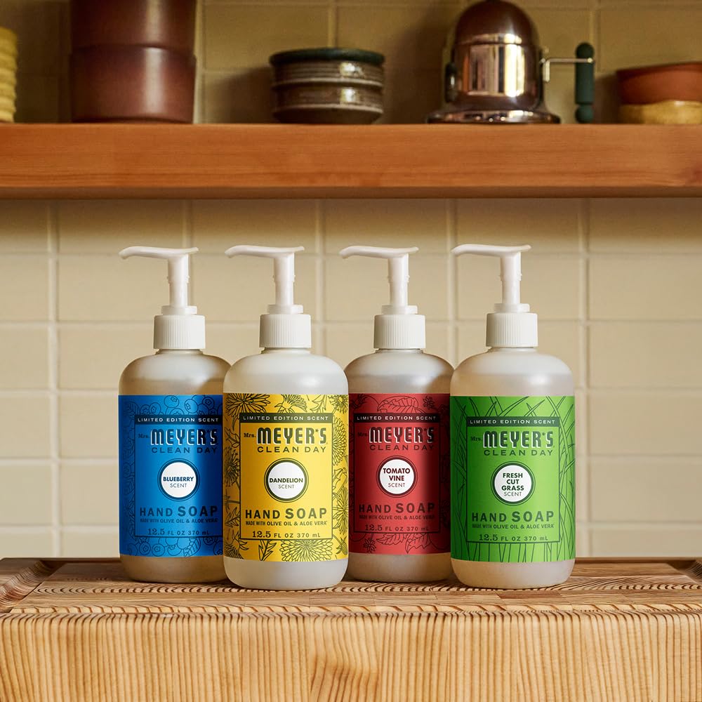 MRS. MEYER'S CLEAN DAY Hand Soap, Tomato Vine Scent, 12.5 Fl Oz Bottle