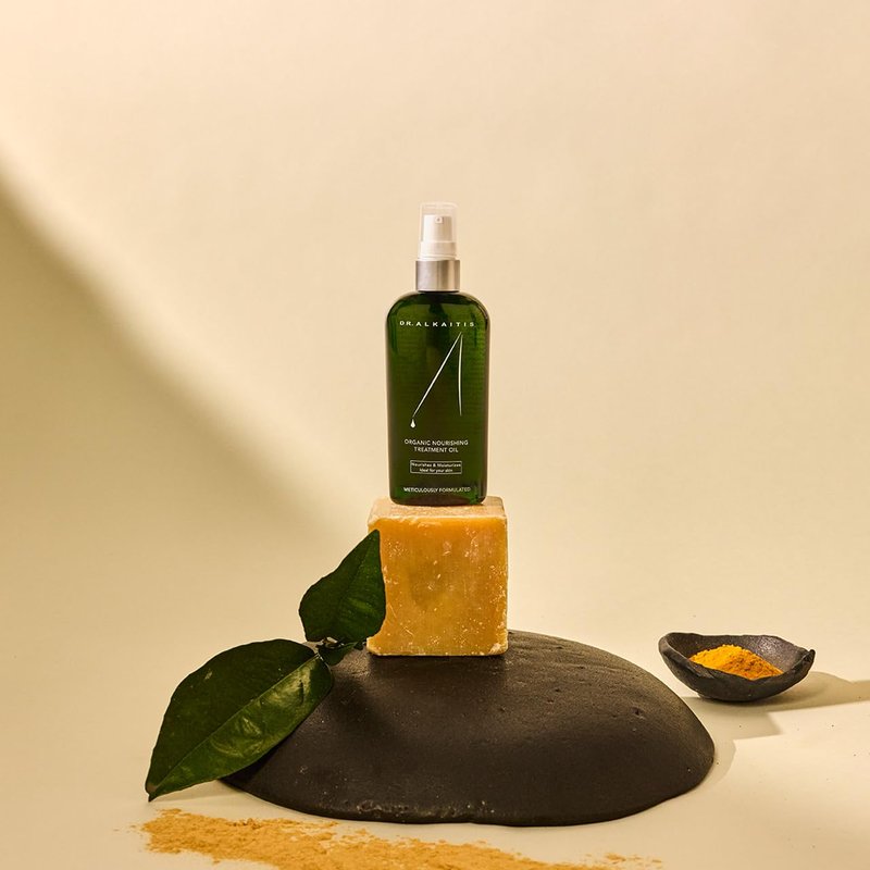 DR. ALKAITIS Organic Nourishing Treatment Oil - Versatile Face & Body Oil - Fast Absorbing (120ml/4oz)