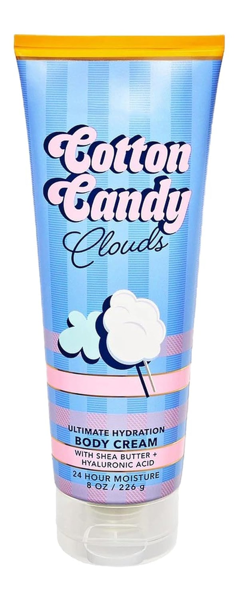 Bath & Body Works Ultimate Hydration Body Cream For Women 8 Fl Oz (8 Fl Oz (Pack of 1), Cotton Candy)