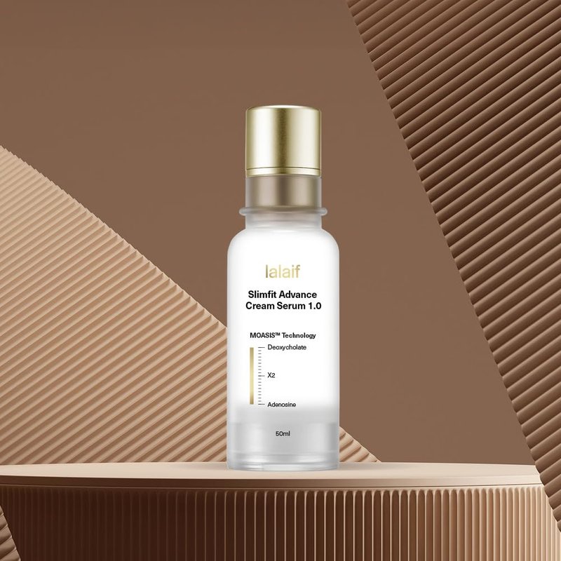 Slimming Cream Serum with Enhanced Deoxycholate & Adenosine – Anti-Wrinkle & Contour Care for Double Chin, Jawline & Body – Korean Skincare | Lalaif Slimfit Advance Cream Serum 1.0 (50ml)