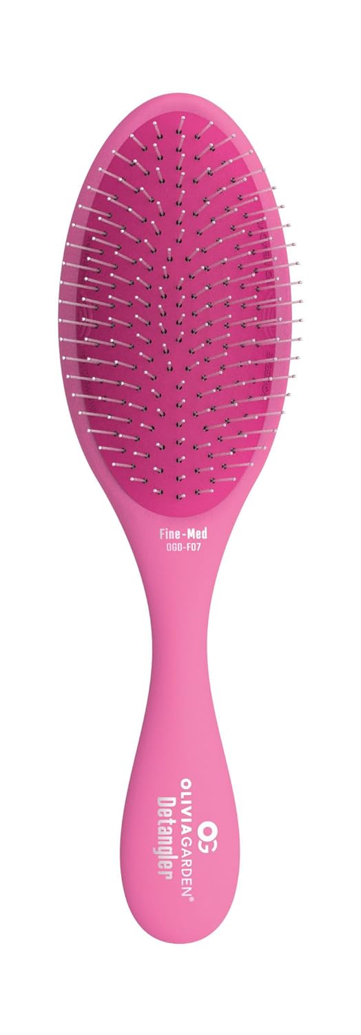Olivia Garden OG Detangler Brush - Scalp-Massaging, Easy-Clean Design for All Hair Types