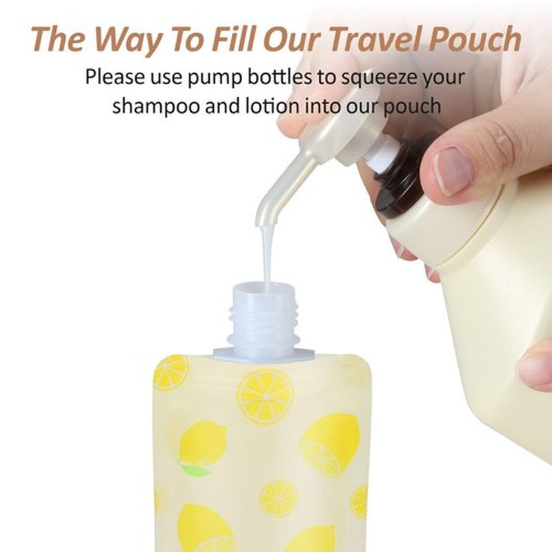 PACKISM Travel Containers for Liquids - 13 Pack Leak Proof 3oz TSA Approved Liquid Travel Pouches, Stand Up, Slim & Lightweight Design, Space Saving, Pack More Shampoo Conditioner Lotion Body Wash