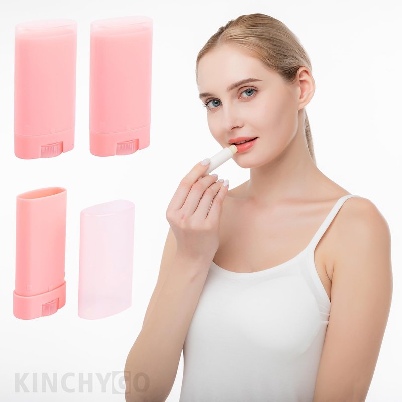 KINCHYGO, 20 Pack 15ml Refillable Lip Balm Tubes Empty Lipstick Containers for Homemade DIY
