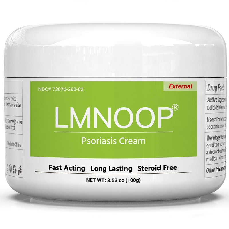 LMNOOP Psoriasis Cream, Maximum Strength Treatment Moisturizing Cream for Psoriasis, Dermatitis, Rash, Anti-Itch, Redness, Flaking, Scaling, Fast Acting Relief for Irritated, Dry Skin 3.53OZ
