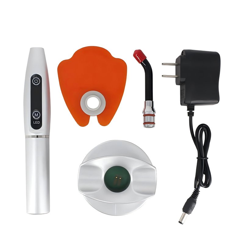Handheld UV Light with Stand, Mini Portable Cordless Lamp with LCD Display, Eye-Protective Cover, White JU-K1-836545