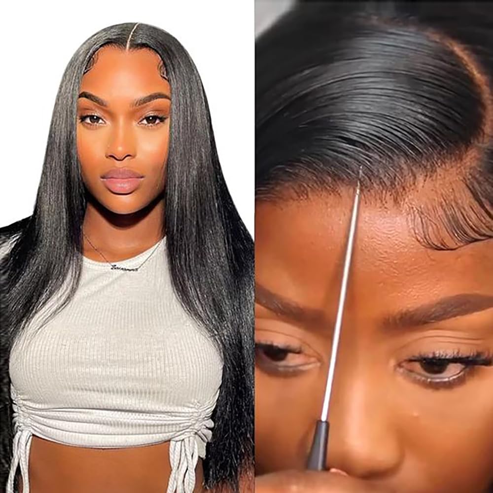 5x5 Transparent Lace Closure Hair Closure Invisible Lace Closure 10A Brazilian Virgin Remy Human Hair Frontal Closure Human Hair Extensions Pre Plucked (5x5 lace closure straight, 14 inch)