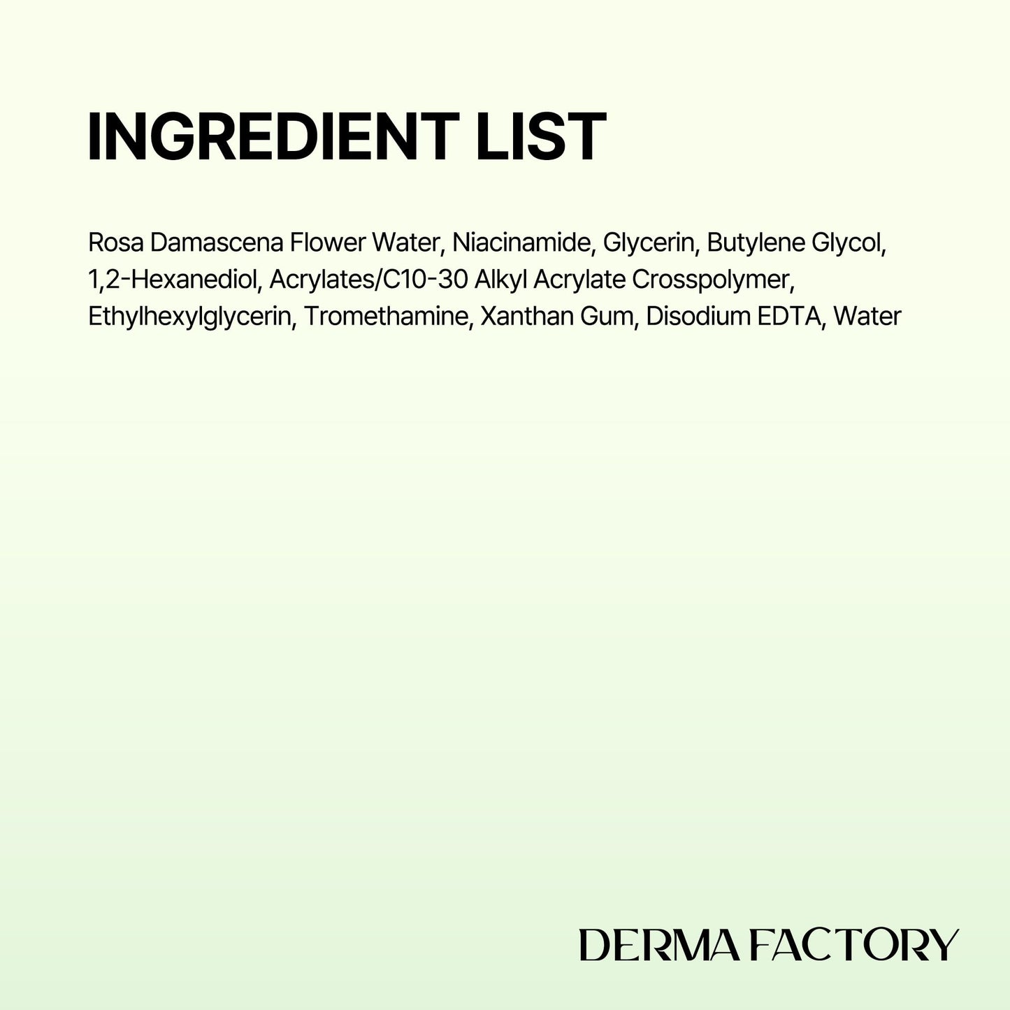 DERMA FACTORY Niacinamide 20% Serum, Face Serum for Oily and Combination Skin, Oil Control Facial Serum with Rose Water and Glycerin, Korean Skincare, 1. 01 fl oz