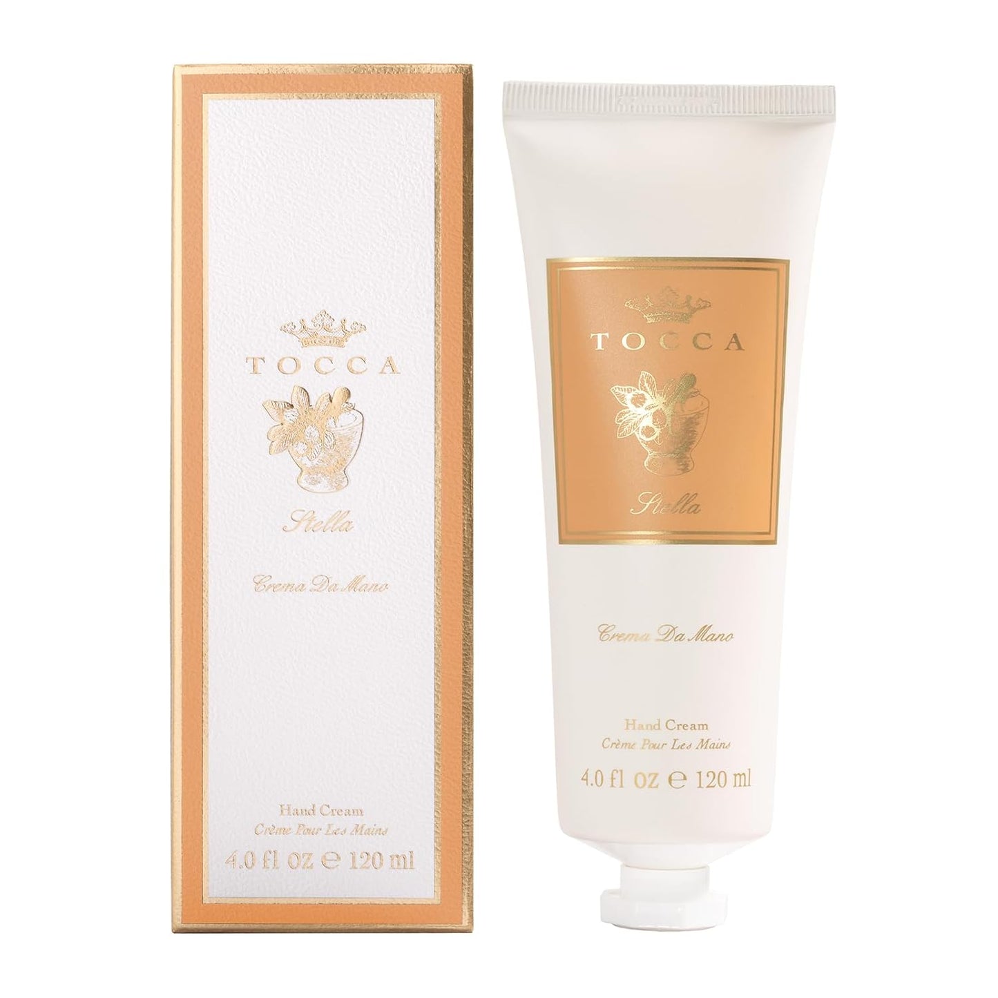 Tocca Crema de Mano, Cleopatra Hand Cream, 4 oz - Grapefruit, Jasmine, Vanilla Musk - Moisturizing, Quick Absorbing