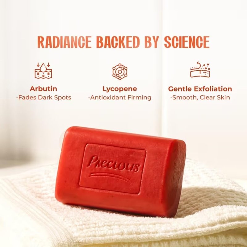 Exfoliating Beauty Soap Bar - Gentle Cleansing Soap for Smooth, Radiant Skin | Daily Use, 1 Bar