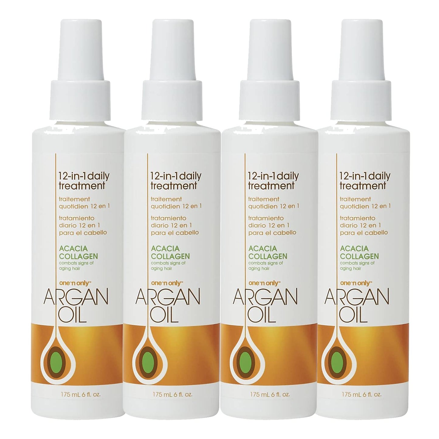 One N' Only Argan Oil 12-in-1 Treatment for Frizz Control & Moisture - 6 Fl Oz (2 Pack)