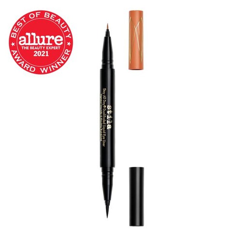 stila Stay All Day Dual-Ended Liquid Eye Liner, 1 fl. oz., Mai Tai/Intense Black