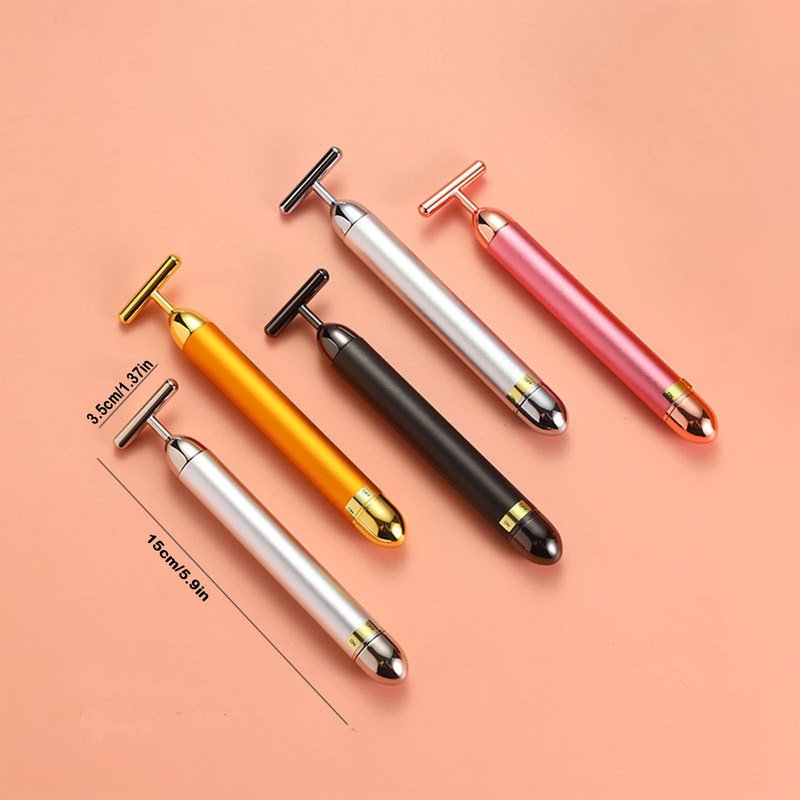 SIXIUMIE Beauty Bar Gold Face Massager for Skin Care T-Shape Facial Massager Tools Face Lifting