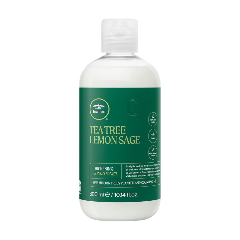 Tea Tree Lemon Sage Thickening Conditioner, Builds Body + Boosts Volume, For Fine Hair, 10.14 fl. oz.