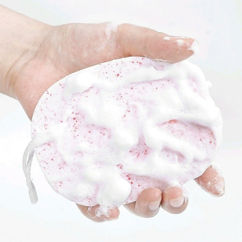 4Pcs Facial Sponges, Travel Makeup Remover Sponge with Drying Rope, Reusable Exfoliating Pads Body Scrubber, Face Sponges Thick for Cleansing, Washing Face, Exfoliating, Makeup Removal, Cosmetic Spa
