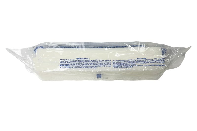 jabon de castilla Hypoallergenic 100%, Vegan soap, 8 oz 1/2 lb Natural - Dye and Fragrance Free - Gentle Moisturizing, Non-toxic - Jabon de Castilla Face and body barra