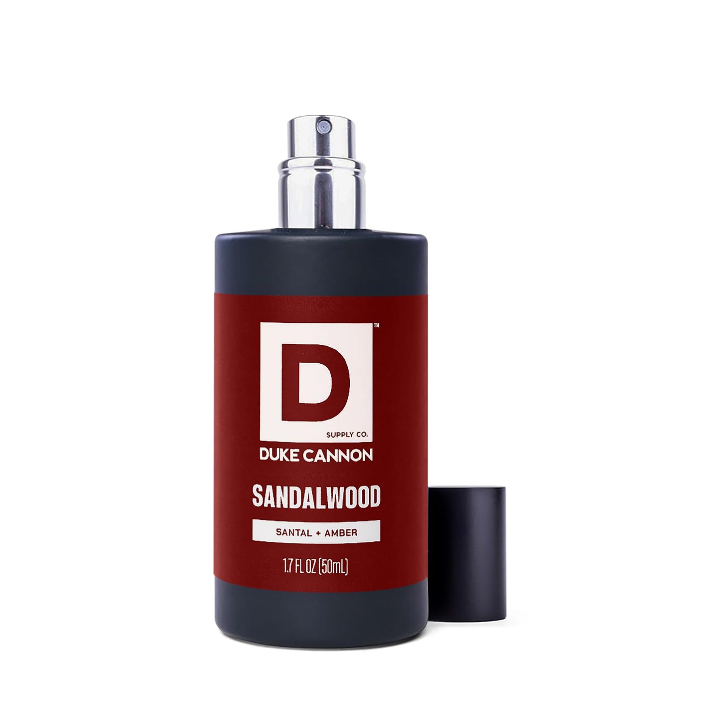 Duke Cannon Supply Co. Proper Cologne Sandalwood - 1.7 fl oz - Eau de Parfum Cologne for Men - Santal + Amber Scent - Smooth, Masculine Fragrance