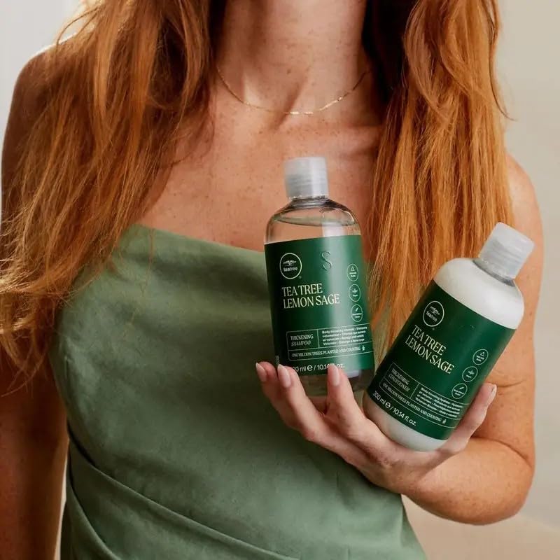 Tea Tree Lemon Sage Thickening Conditioner, Builds Body + Boosts Volume, For Fine Hair, 10.14 fl. oz.