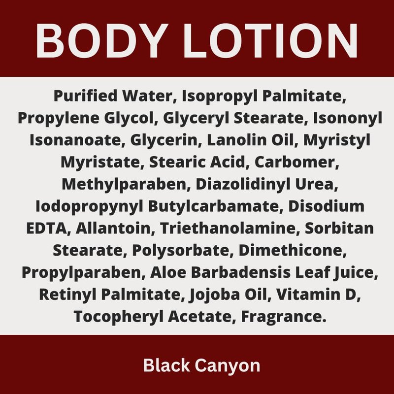 Black Canyon Cherry Vanilla Dr Black Scented Body Lotion with Lanolin and Jojoba Oil, 12 Oz (2 Pack)