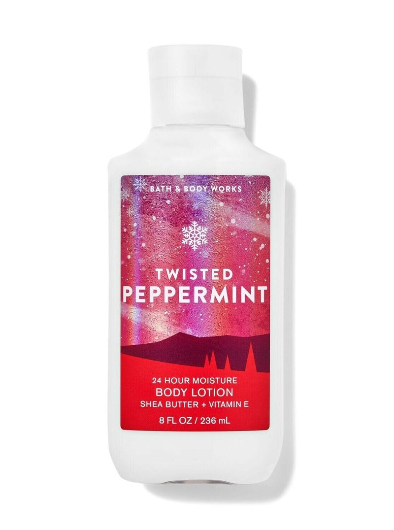 Bath & Body Works Twisted Peppermint Body and Hand Lotion Pack of, 8oz (Twisted Peppermint)