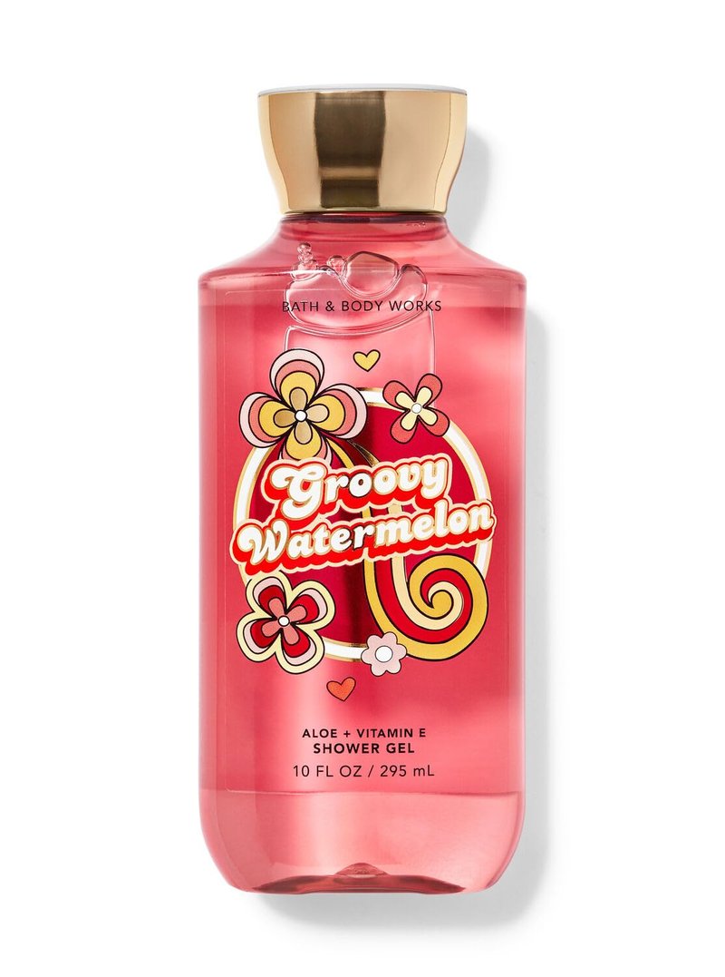 Bath & Body Works Signature Collection Shower Gel For Women 10 Fl Oz (Groovy Watermelon)