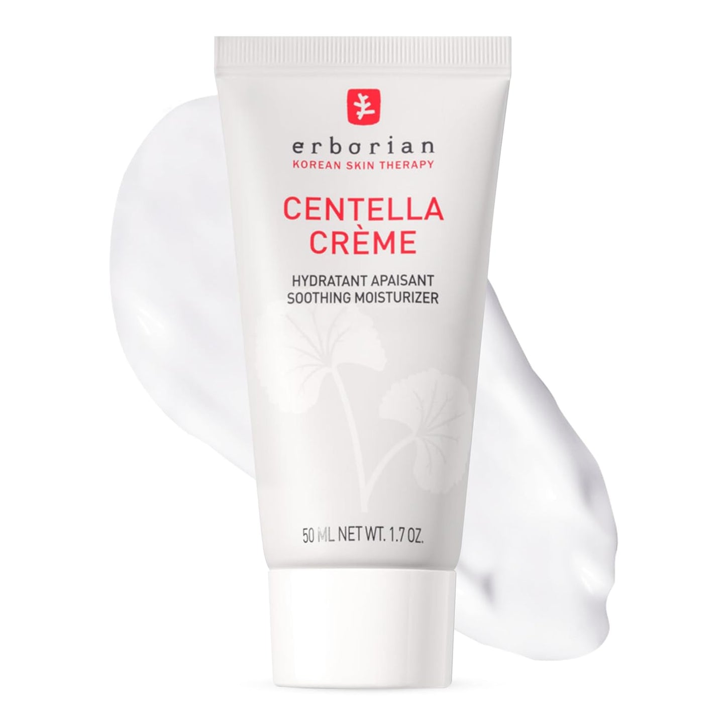 Erborian Face Moisturizer Cream Centella Cream - Ultra Light-Weight Facial Moisturizing Cream with Shea Butter, Hyaluronic Acid, Glycerin & Beta Glucan - Soothes & Hydrates Skin - All Skin Types