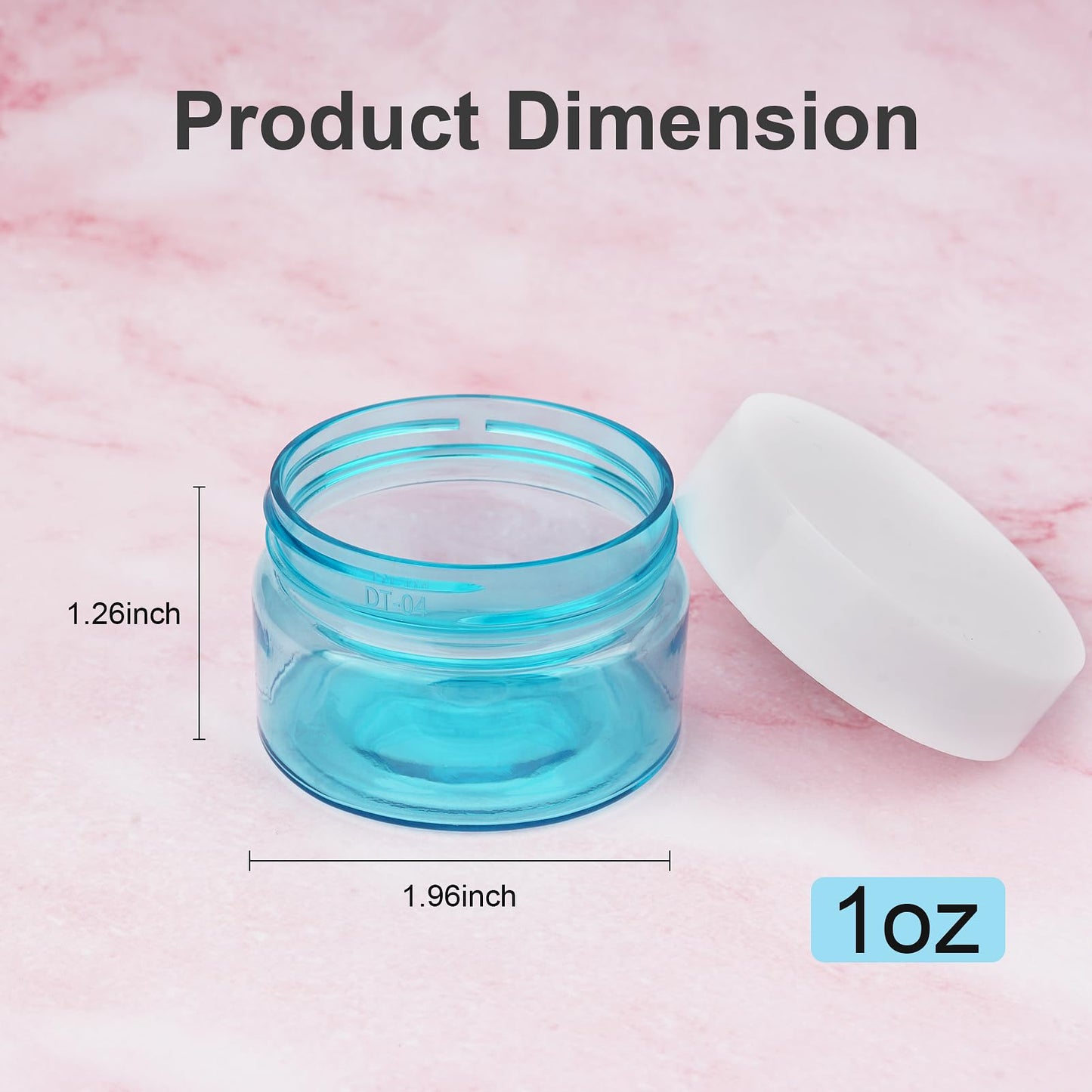 Cosywell Travel Containers for Toiletries Leak Proof Small Travel Containers with Lids 1 Oz 4 Pack Plastic Travel Jars for Creams TSA Approved Travel bottles for Lotion Makeup Cosmetics (Blue)