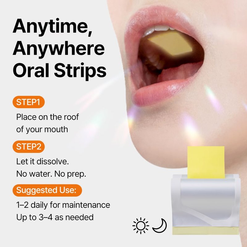 ESTHER FORMULA Glutathione Strips (15 ct) | Sublingual Enhanced-Absorption Oral Strips for Antioxidant Support, Skin Glow Support, Detox Korean Beauty Supplement | Made in USA