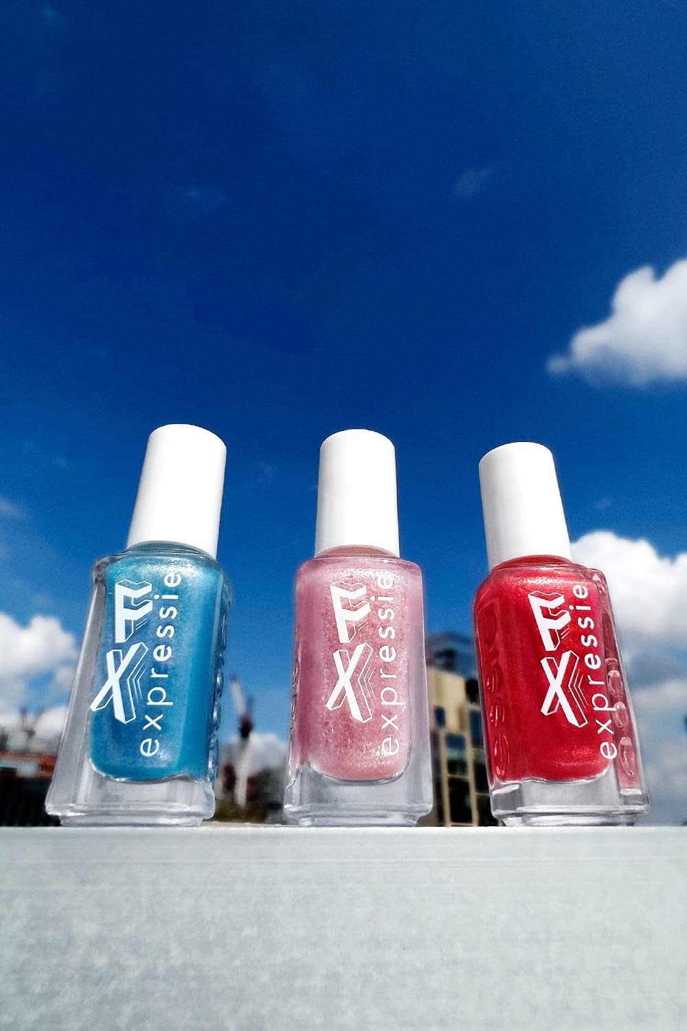 essie Expressie FX Quick-Dry Vegan Nail Polish, Red Glow Top Coat, Ethereal Glow, 0.33 fl oz