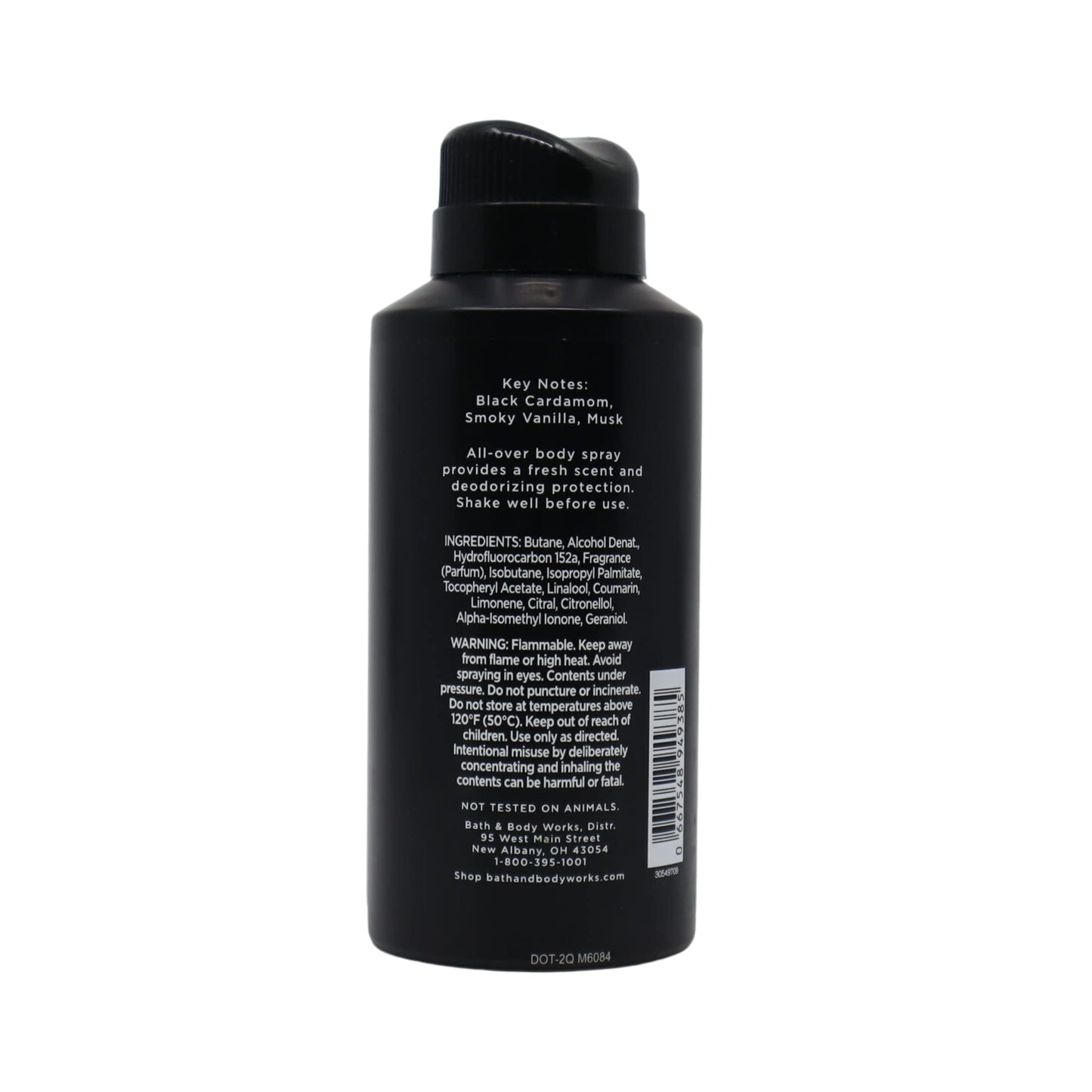Bath & Body Works Noir Men's Deodorizing Body Spray, 3.7 Oz