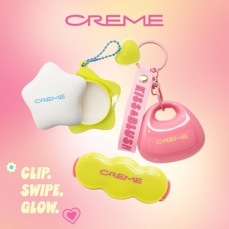 The Crème Shop Plush Pout Lip Butter Lip Balm Key Chain Charm | Korean Formula with Peptides and Squalane to Instantly Hydrate, Nourish, Moisturize, and Soften Dry Lips- Vanilla