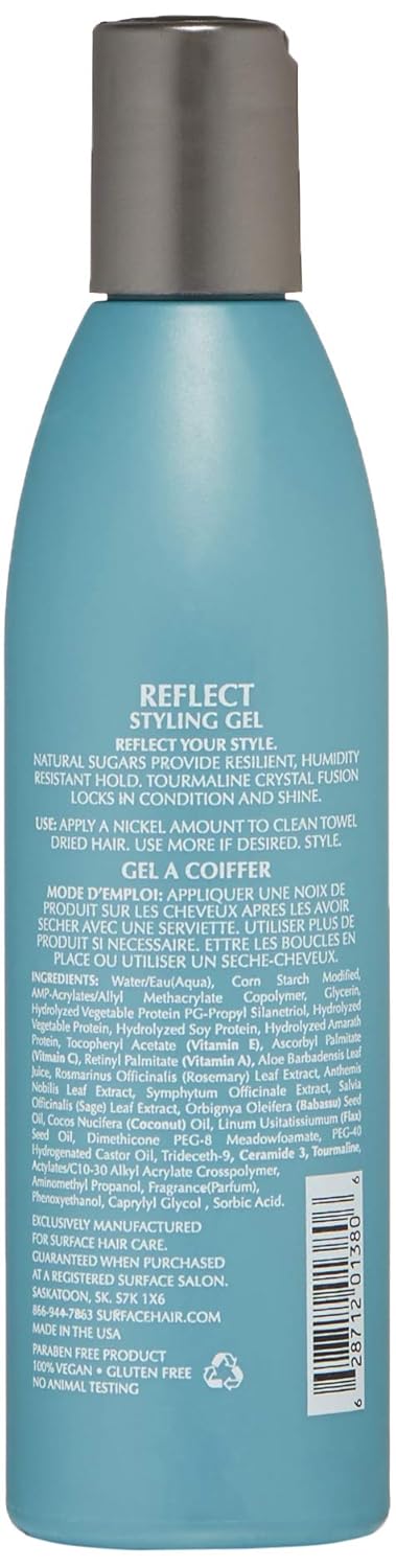 SURFACE Hair - Reflect Styling Gel - Humidity Resistant Control and Resilient Shine, 8 oz.