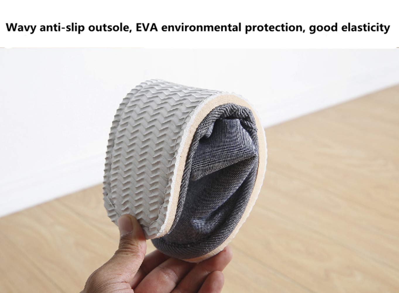 6 Pair of Open Toe Breathable Slippers,Solid Color Casual Slippers,Spa Slippers for Guests, Hotel, Travel, Unisex Universal Size Washable (6 gray medium size)
