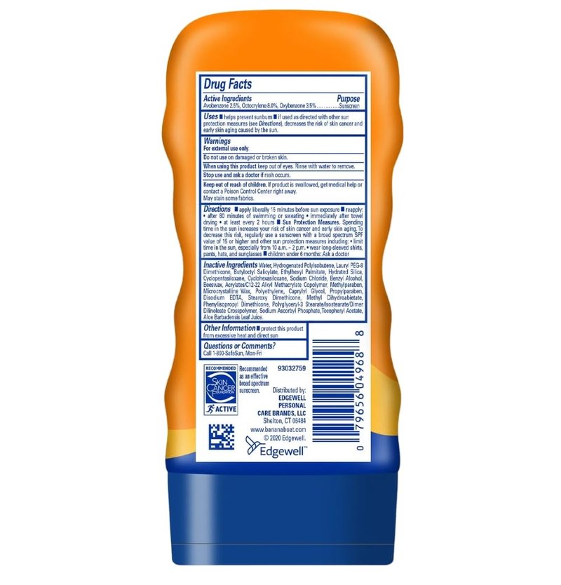 Banana Boat Sport Performance Sunscreen Lotion Spf 100 4 Ounce, 1 Count
