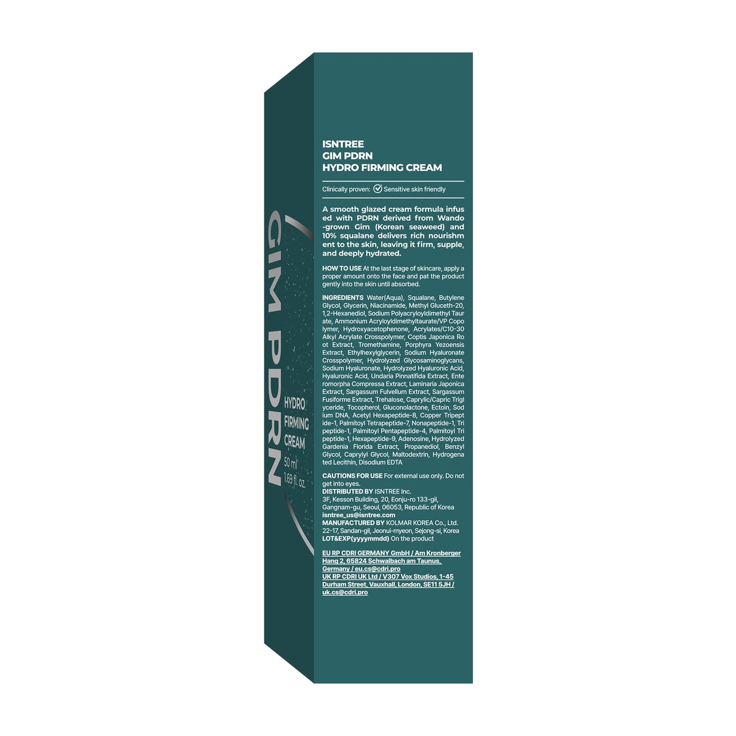 IsNtree GIM PDRN Hydro Firming Cream | Korean Moisturizer with Seaweed-Derived PDRN + 10% Squalane | Lightweight Hydrating Face Cream | 50ml