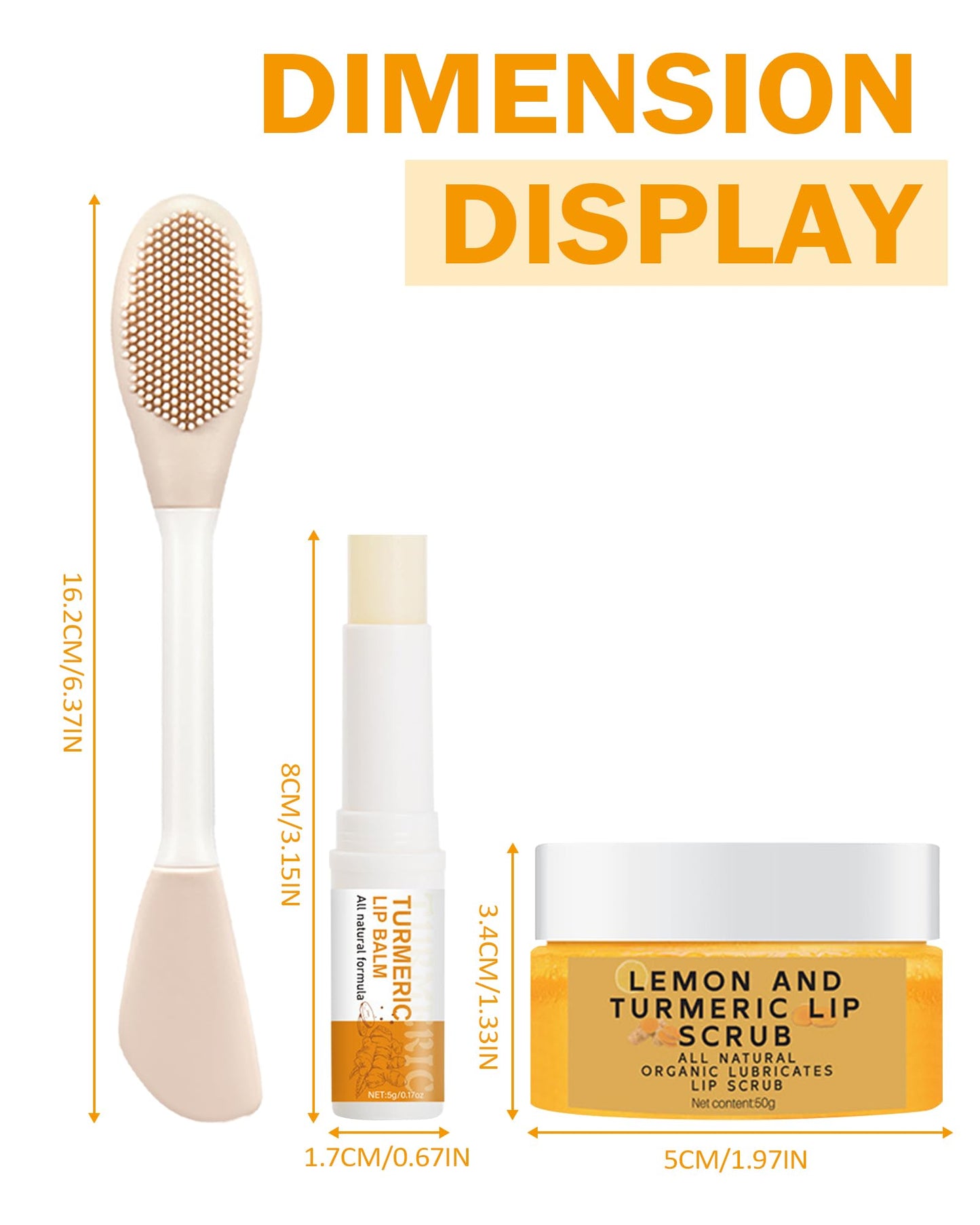 Turmeric Lemon Lip Scrub and Turmeric Lip Balm