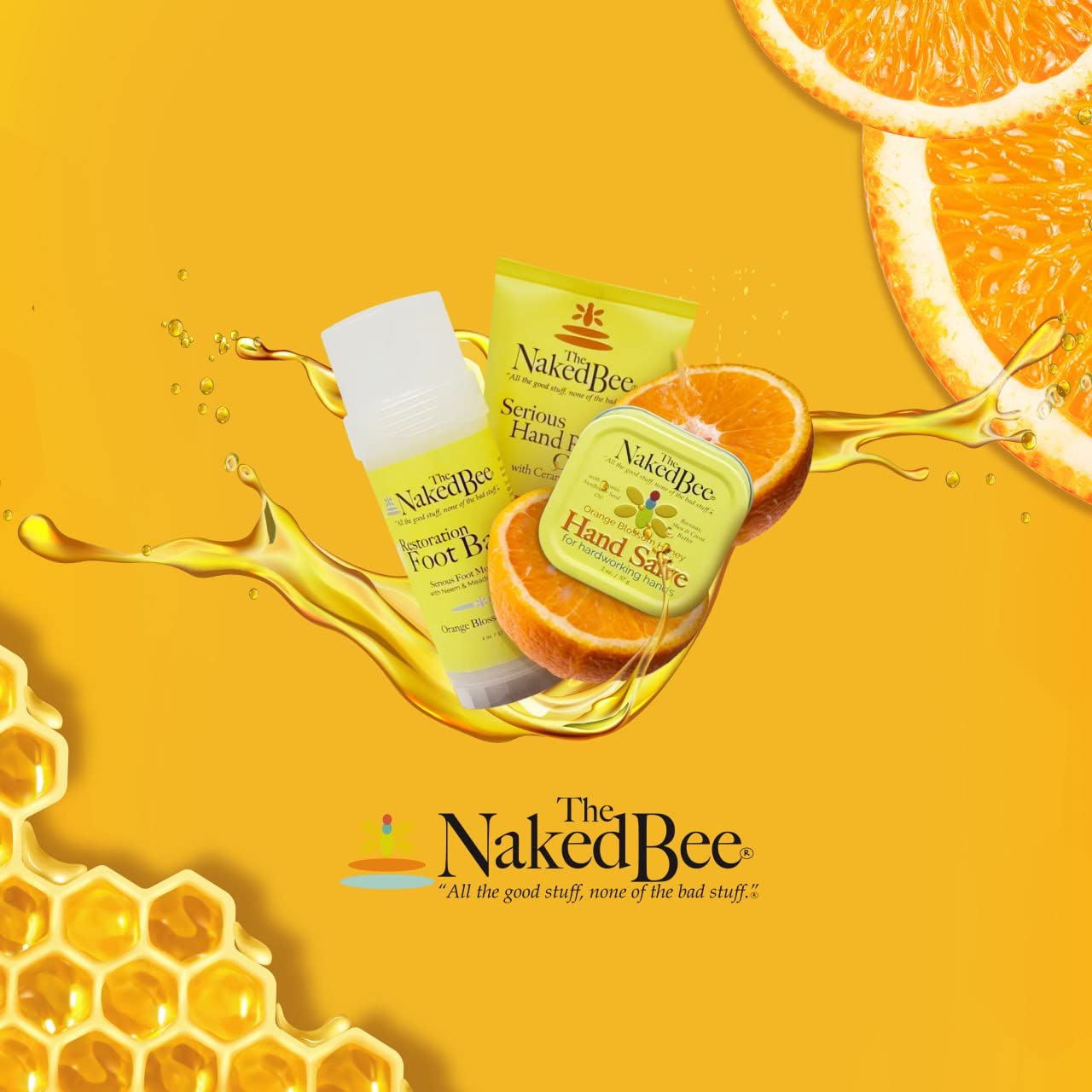 The Naked Bee Orange Blossom Honey Foam Soap (12 oz) Liquid Foaming Hand Soap - Mild Cleanser to Reduce Dryness - Gentle Foam for Clean and Soft Hands