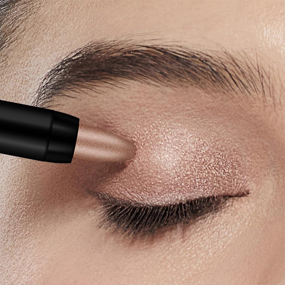 Eyeshadow Stick Set, 2025 New 16 Color Highlighter Eyeshadow Pencil Waterproof Glitter Eye Shadow Eyeliner Pen, Cream Eyeshadow Long Lasting Waterproof High Pigmented Eye Shadow (#13 Dark Blue)