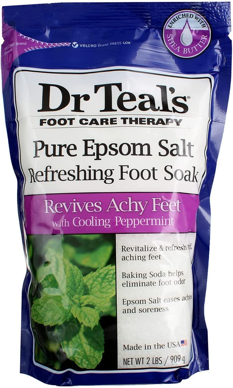 Dr. Teal's Peppermint Foot Soak Gift Set - 3 Pack (2lb Each) for Aches & Odor Relief
