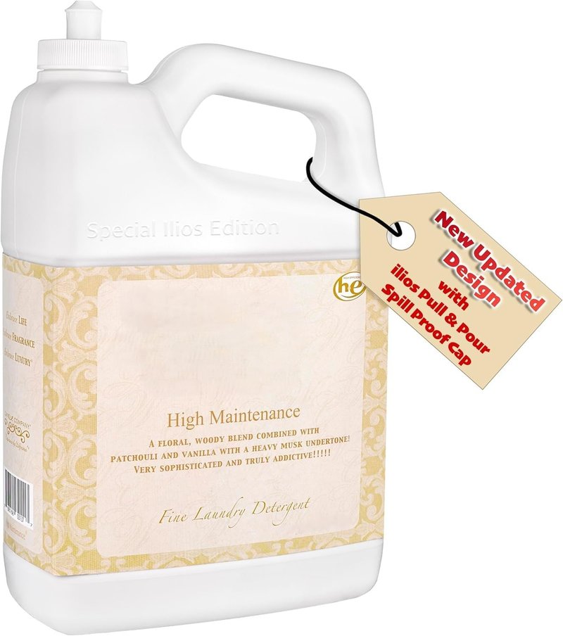 Wash Luxury Laundry Detergent - High Maintenance Laundry Detergent 16 oz (Pack of 1) ILIOS Packaging.