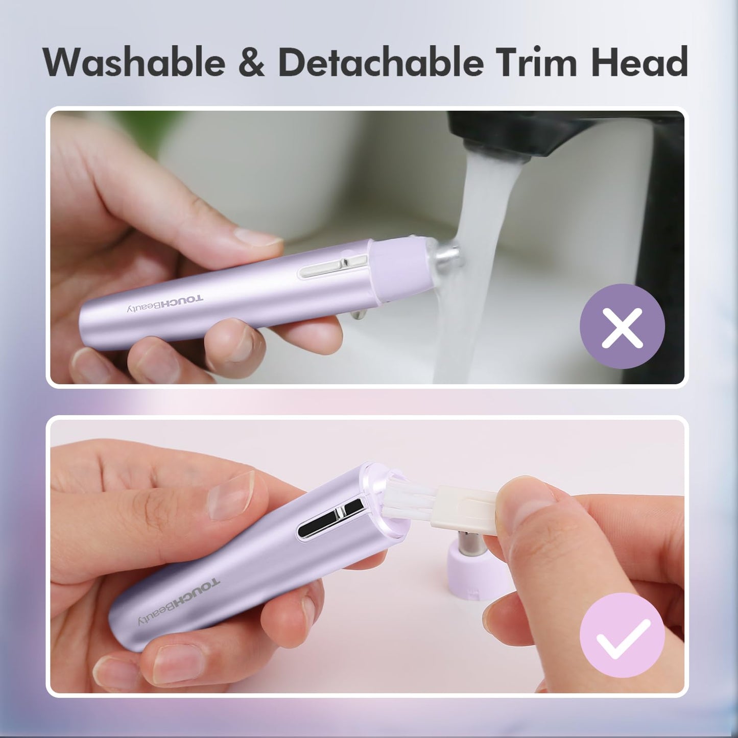 TOUCHBeauty Portable Ear Nose Hair Trimmer for Women, Nose Trimmer Women, Nose Hair Trimmer, Ear and Nose Hair Trimmer Clipper for Men Women, Mini Sized Battery Powered, Easy Cleansing