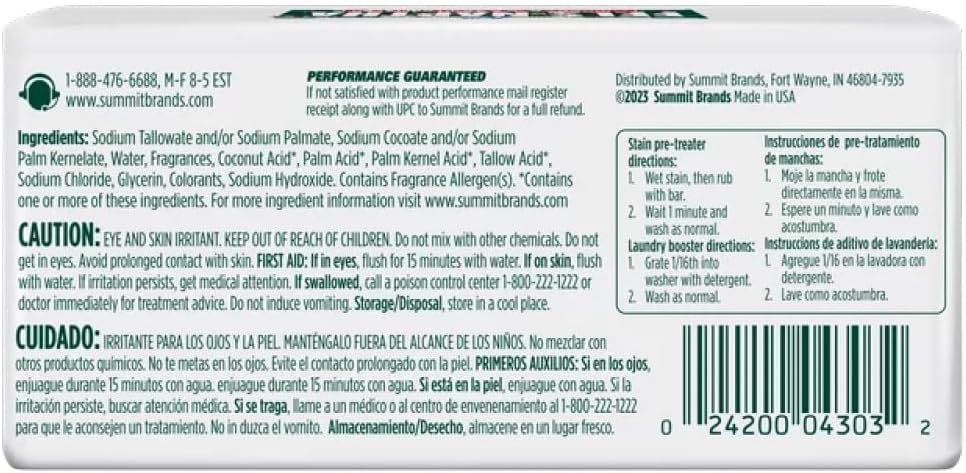 Fels Naptha Laundry Soap Bar - Powerful Stain Remover | Pack of 12