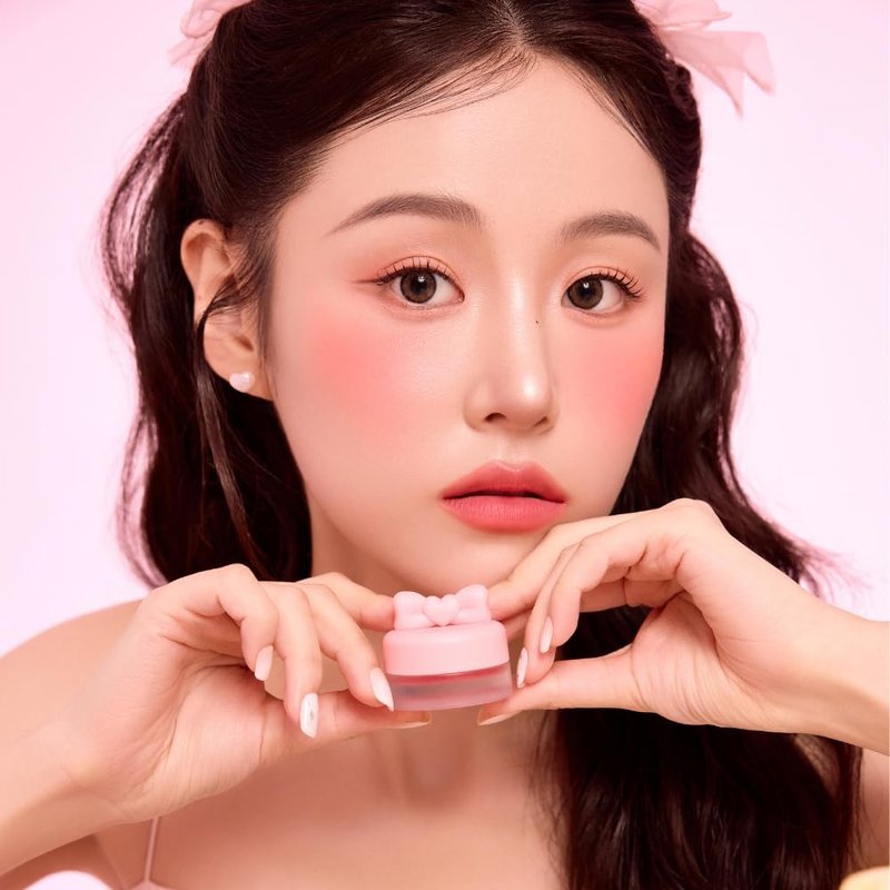 YNM Lip and Cheek Butter Pot, Airbrushed Blush & Lip, Buildable Pigment, Long-lasting, Lightweight, Easy to Blend, Natural Soft Matte Finish, 0.09 oz (Plum Butter)