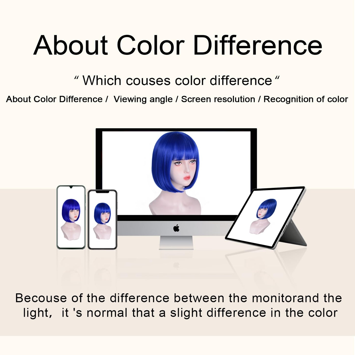 Aida ble Blue Bob Wigs - 12'' Short Bob Wigs for Women Blue Bob Wig With Bangs Super Soft and Easy to Wear Straight Bob Wig, Colorful Synthetic Wig for Daily, Cosplay, Halloween