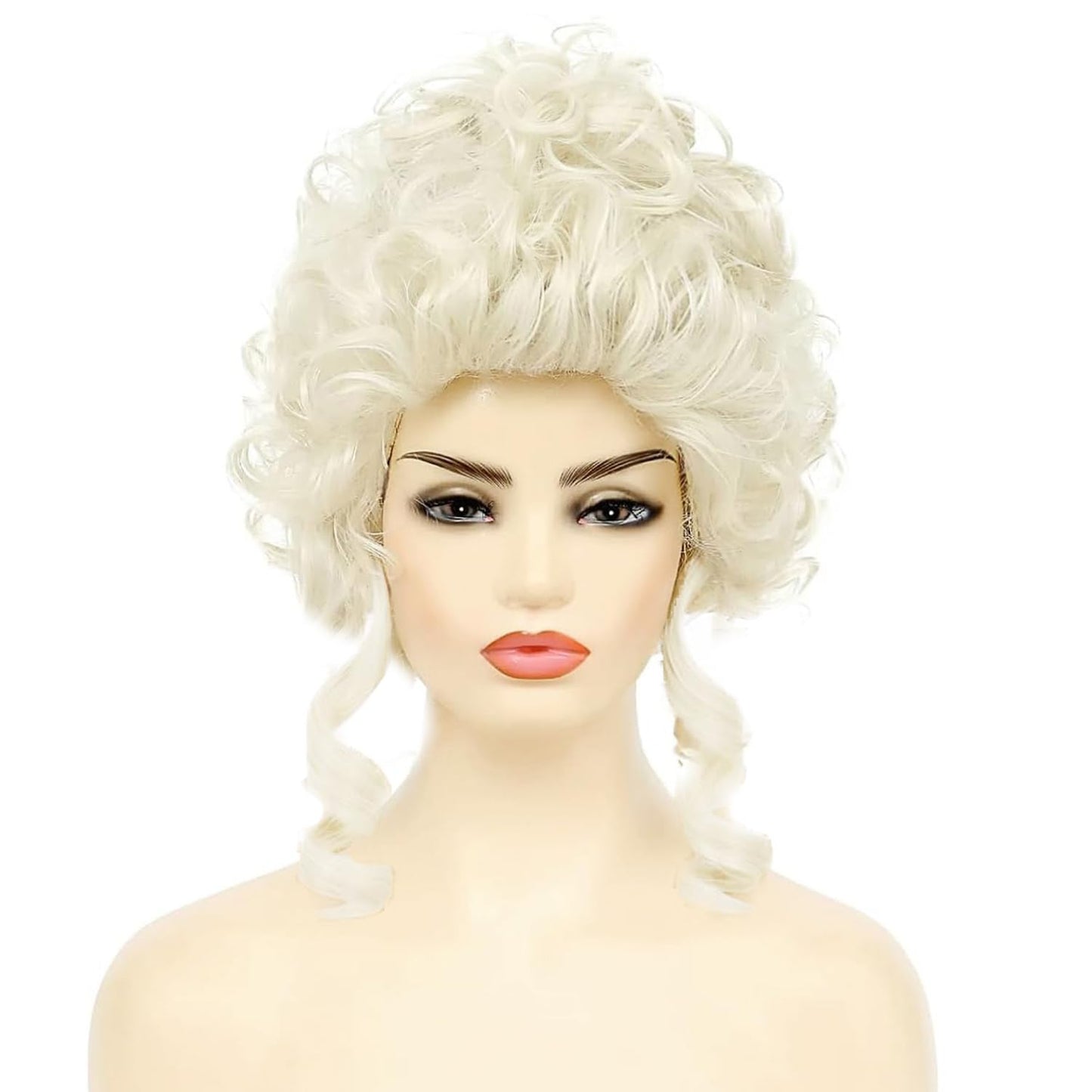 Sabosi Blonde Marie Antoinette Wigs Victorian Wig,Short Vintage Beehive Hair Rococo Costume Cosplay 18th Century Wig,Queen Court Heat Resistant Women Halloween Party Wig