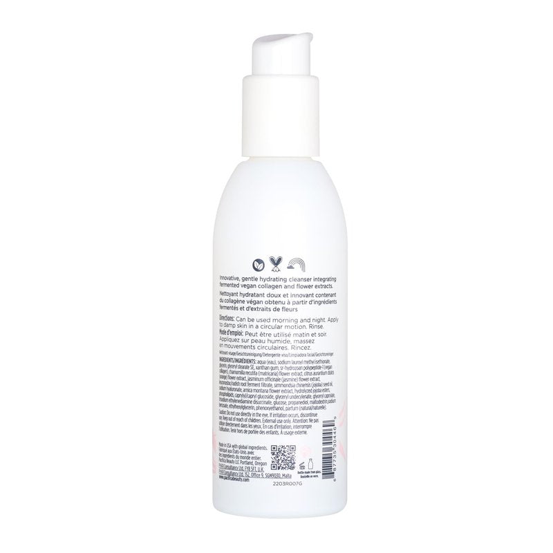Pacifica Vegan Collagen Cream Gel Facial Cleanser - Daily Foaming Face Wash & Makeup Remover, Hydrating Anti-Aging Face Wash for Dry & Sensitive Skin, 4.7oz