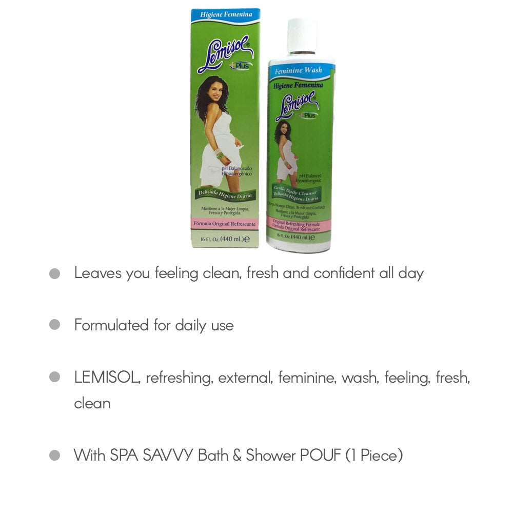 Lemisol Plus, Gentle Daily Cleanser, original refreshing formula - 16 oz(pack of 3)